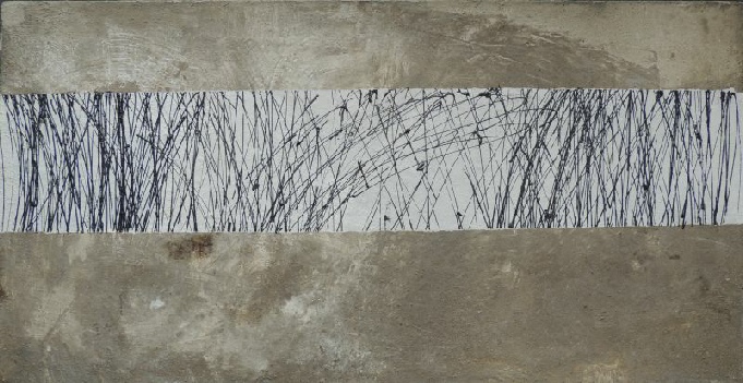 im wind, 140x70cm, zement, asche, pigmente, acryl auf leinwand.JPG