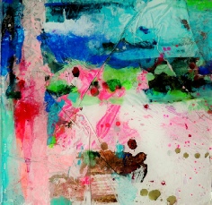 sweet temptation 2, 40x40x7cm, pigmente, pe folie, epoxidharz auf holzrahmen.JPG